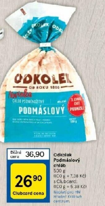 Tesco Odkolek Podmáslový chléb nabídka