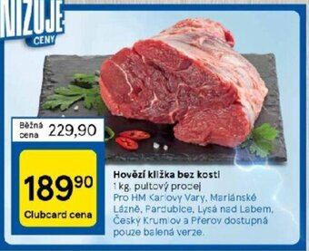 Tesco Hovězí kližka bez kosti nabídka