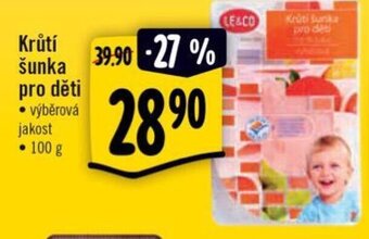 Albert Krůtí šunka pro děti nabídka