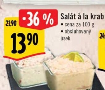 Albert Salát à la krab nabídka