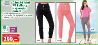 Norma EffeNor Dámské letní 7/8 kalhoty s vysokým pasem nabídka