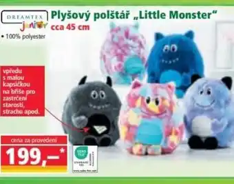 Norma Plyšový polštář „Little Monster" nabídka
