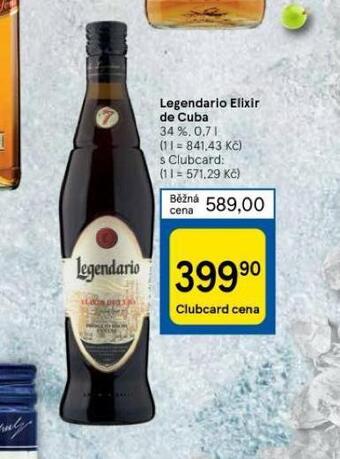 Tesco Legendario elixir de cuba nabídka