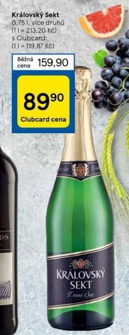 Tesco Královský sekt nabídka