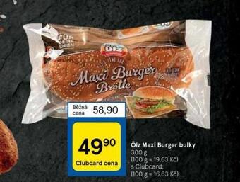 Tesco Ölz maxi burger bulky nabídka