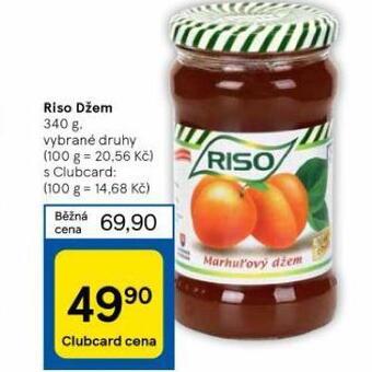 Tesco Riso džem nabídka
