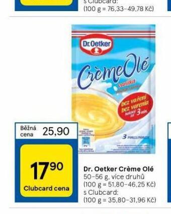 Tesco Dr. oetker créme olé nabídka