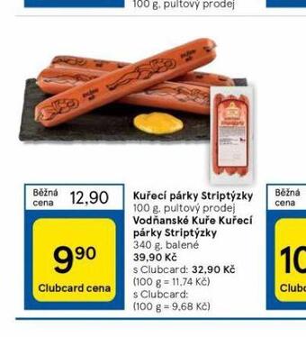 Tesco Kuřecí párky striptýzky nabídka