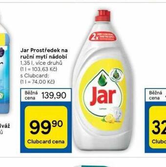 Tesco Jar prostředek na nádobí nabídka