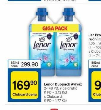 Tesco Lenor aviváž duopack nabídka