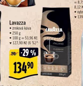 Albert Káva lavazza nabídka