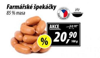 ZEMAN Farmářské špekáčky nabídka