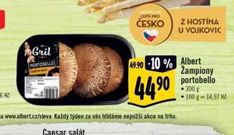 Albert Žampiony portobello nabídka