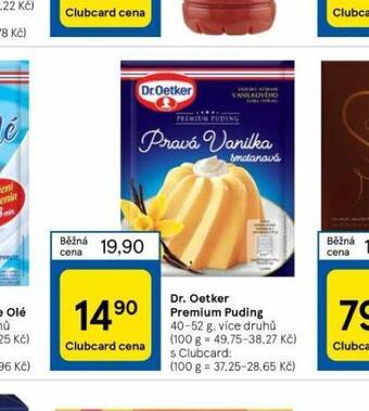 Tesco Dr. oetker premium puding nabídka