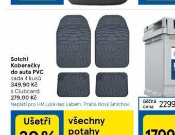 Tesco Koberečky do auta pvc nabídka
