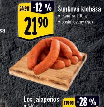 Albert Šunková klobása nabídka