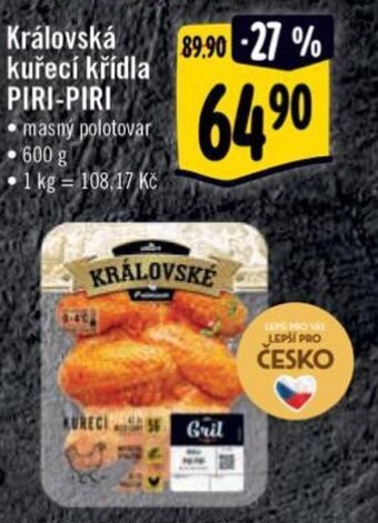 Albert Královská kuřecí křídla PIRI-PIRI nabídka
