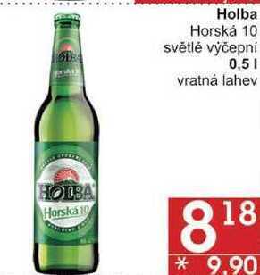 Jip Holba horská 10 světlé výčepní, 0,5 l nabídka