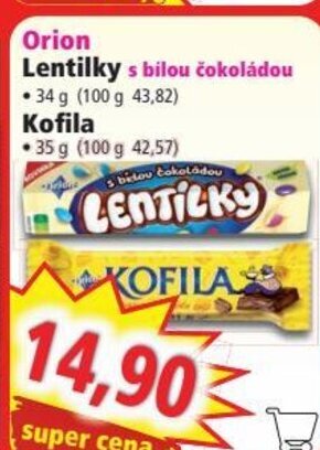Norma Orion Lentilky s bílou čokoládou nabídka