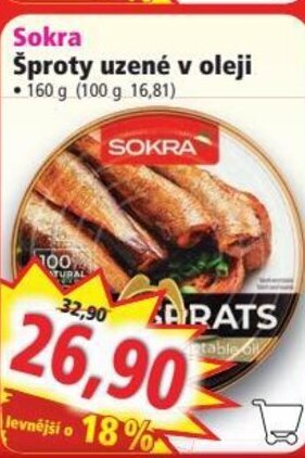 Norma Sokra Šproty uzené v oleji nabídka