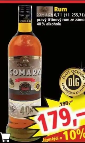 Norma Rum COMARN 0,71 (11 255,71), pravý třtinový rum ze zámoří, 40% alkoholu nabídka
