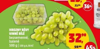 Penny Market HROZNY RÉVY VINNÉ BÍLÉ bezsemenné, balené nabídka