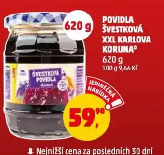 Penny Market POVIDLA ŠVESTKOVÁ POVIDLA XXL KARLOVA KORUNA* nabídka