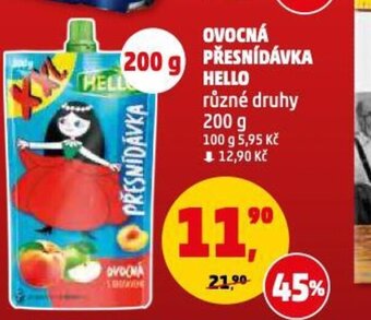 Penny Market OVOCNÁ PŘESNÍDÁVKA HELLO nabídka