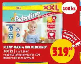 Penny Market PLENY MAXI 4 XXL BEBELINO* nabídka
