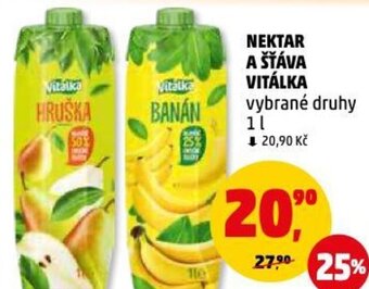 Penny Market NEKTAR A ŠŤÁVA VITÁLKA nabídka