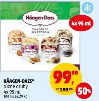 HÄAGEN-DAZS* různé druhy 4x 95 ml