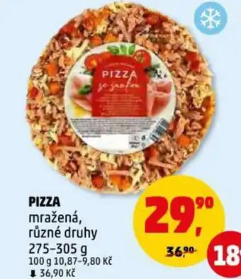 Penny Market PIZZA mražená, různé druhy 275-305 g 100 g 10,87-9,80 Kč 36,90 Kč nabídka