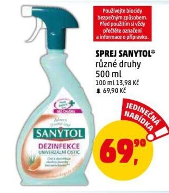 Penny Market SPREJ SANYTOL* nabídka