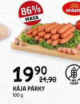 Terno Kája párky 100 g nabídka