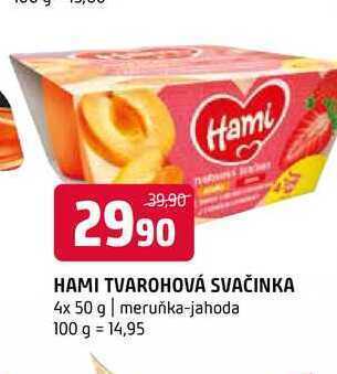 Terno Hami tvarohová svačinka 4x 50 g nabídka