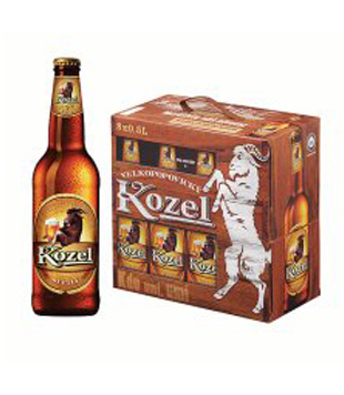 Terno Velkopopovický kozel světlý, výčepní pivo (8 kusů) 0.5l nabídka