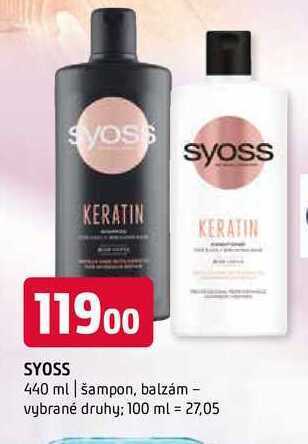 Terno Syoss 440 ml | šampon, balzám nabídka