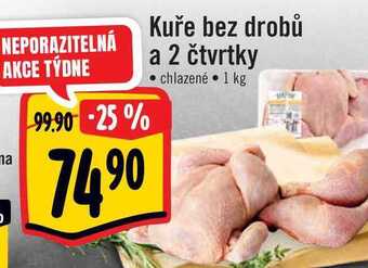 Albert Kuře bez drobů a 2 čtvrtky 1 kg nabídka