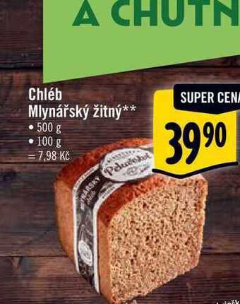 Albert Chléb mlynářský žitný 500 g nabídka