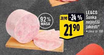 Albert Le&co šunka nejvyšší jakosti 100 g nabídka