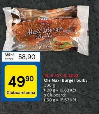 Tesco Ölz maxi burger bulky 300 g nabídka