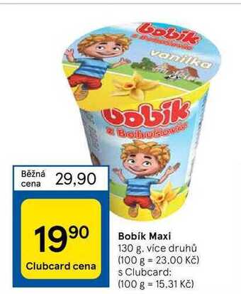 Tesco Bobík maxi 130 g nabídka