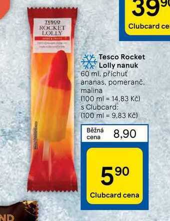 Tesco Tesco rocket lolly nanuk 60 ml nabídka