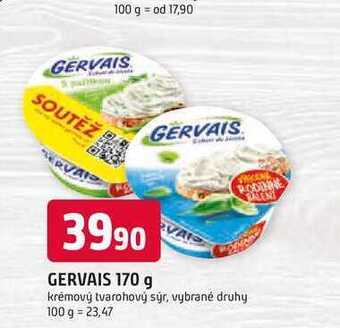 Trefa Gervais 170g, vybrané druhy nabídka