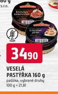 Trefa Veselá pastýřka paštika 160g, vybrané druhy nabídka
