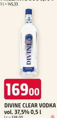 Trefa Divine clear vodka vol. 37,5% 0,5l nabídka