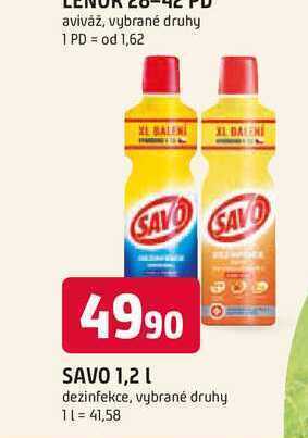 Savo 1,2 l dezinfekce
