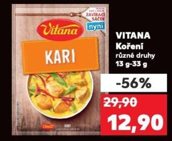 Kaufland VITANA Koření nabídka