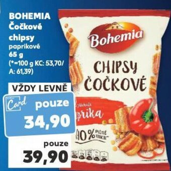 Kaufland BOHEMIA Čočkové Chipsy nabídka