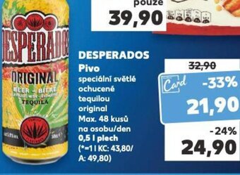 Kaufland DESPERADOS Pivo nabídka